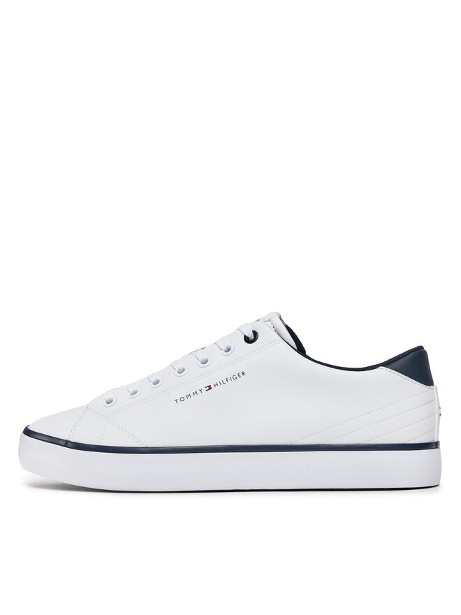 Tommy Hilfiger Sneakersy Tommy Hilfiger Th Hi Vulc Core Low Leather FM0FM05041 Biały