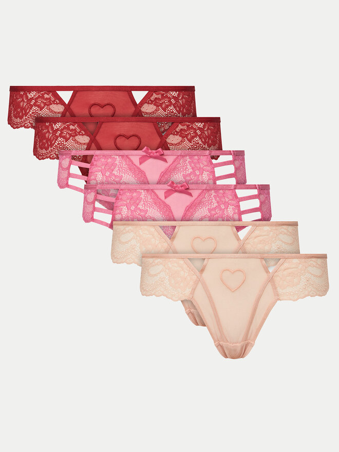 Hunkemöller Hunkemöller 6 db brazil alsó 207186 Piros