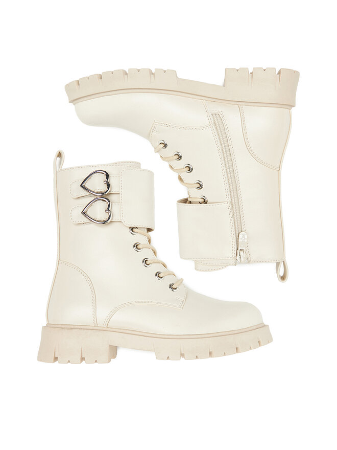 DeeZee Schnürschuhe DeeZee CEO-CS5907-02A Creme