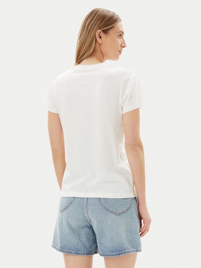 Lee Lee T-Shirt Small Logo 112363635 Λευκό Regular Fit