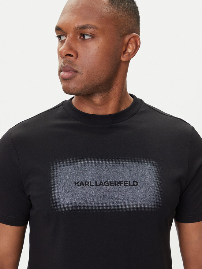 KARL LAGERFELD KARL LAGERFELD Camiseta 755072 554255 Negro Regular Fit