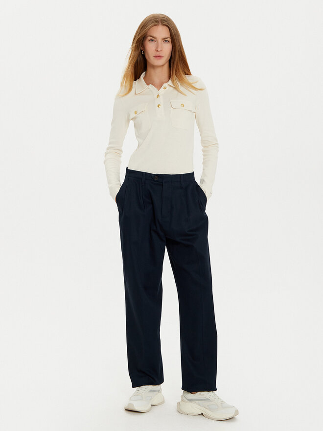 Tommy Hilfiger Tommy Hilfiger Pólóing WW0WW45308 Ekru Slim Fit