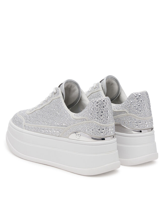 MICHAEL Michael Kors Sneakersy MICHAEL Michael Kors Hayes 43S5HYFS2D Srebrny