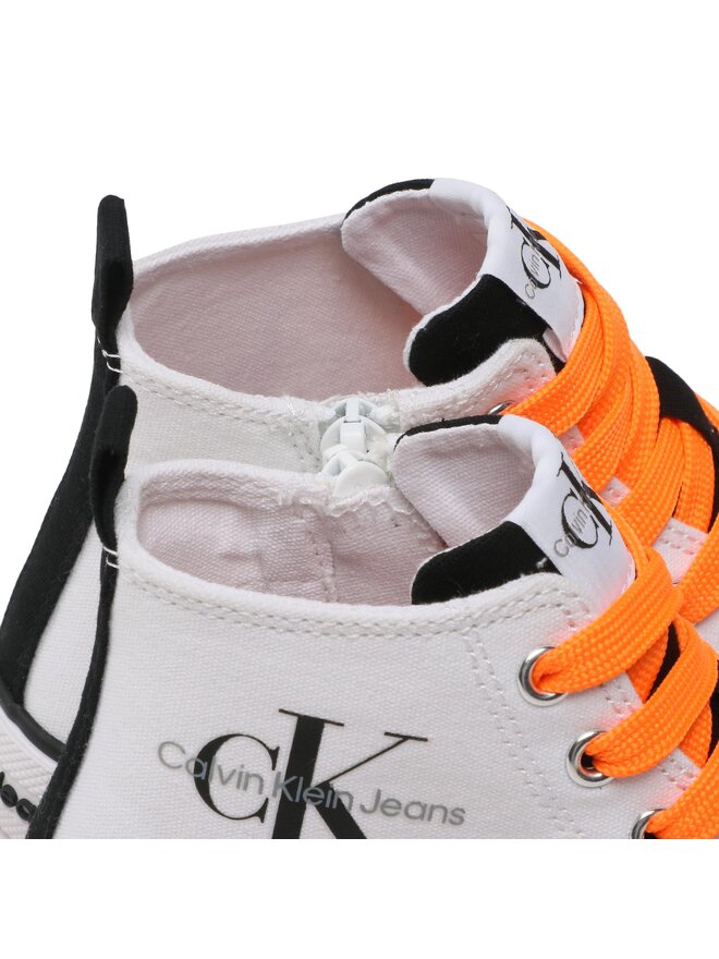 Calvin Klein Jeans Tornacipő Calvin Klein Jeans High Top Lace Up Sneaker V3X9-80569-0890X002 M Fehér
