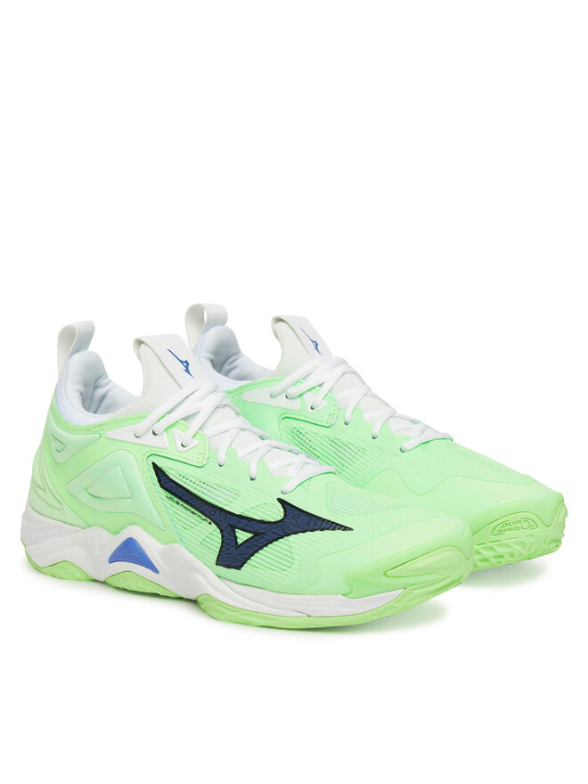 Mizuno Zāles apavi Mizuno Wave Momentum 3 V1GA2312 Zaļš