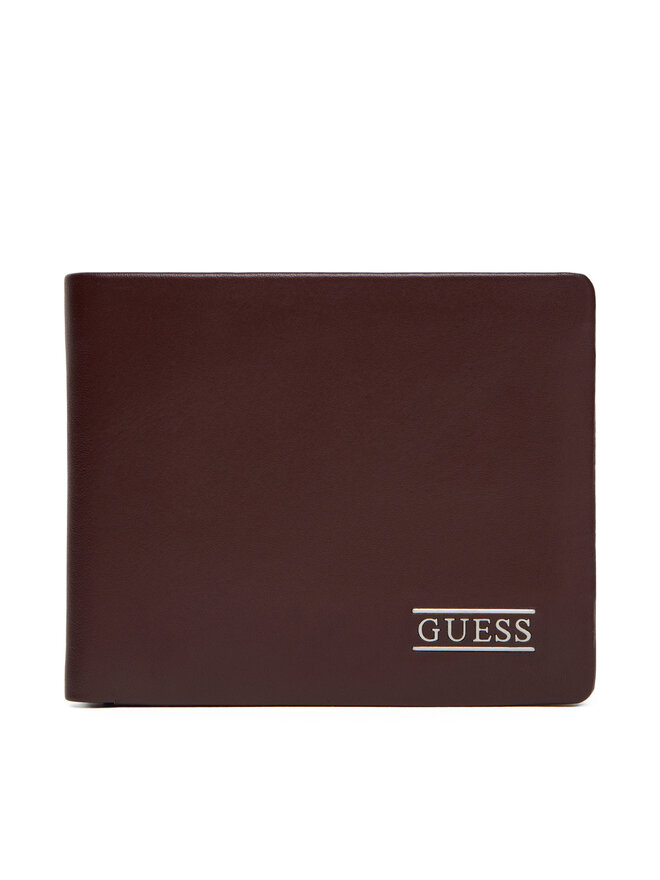 Guess Велике Чоловіче Портмоне Guess SMNEBR LEA24 Коричневий