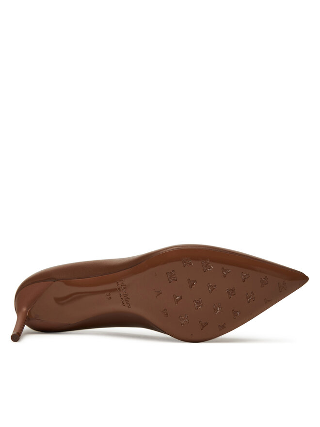 Max Mara Pantofi cu toc subțire Max Mara Phyllis 2524526191600 Maro