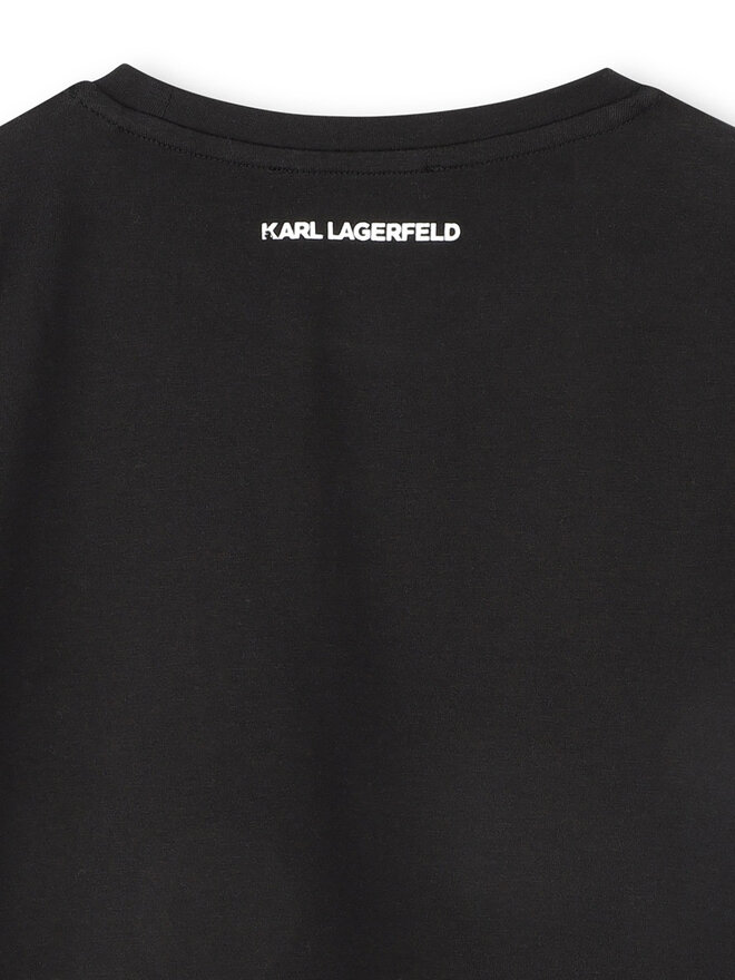 Karl Lagerfeld Kids Karl Lagerfeld Kids Camiseta Z30489 D Negro Regular Fit