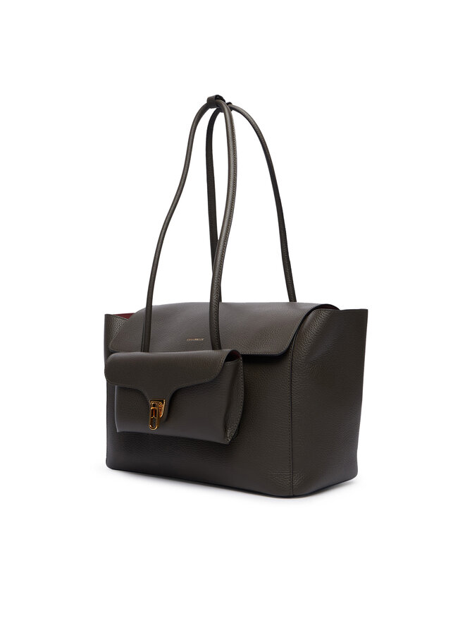 Coccinelle Handtasche Coccinelle T8A Coccinelle Double Beat E1 T8A 11 02 01 Khakifarben