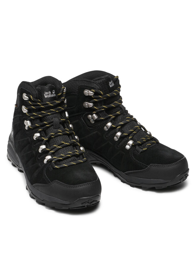 Jack Wolfskin Трекінгові черевики Jack Wolfskin Refugio Texapore Mid M 4049841 Чорний