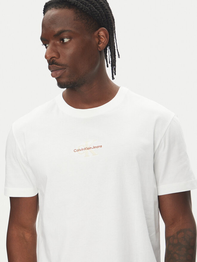 Calvin Klein Jeans Calvin Klein Jeans Camiseta Monologo J30J325649 Blanco Regular Fit