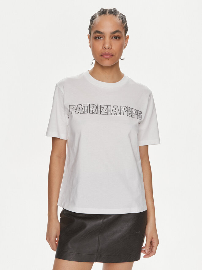 Patrizia Pepe Patrizia Pepe T-Shirt 2M4389/J089-W103 Weiß Regular Fit