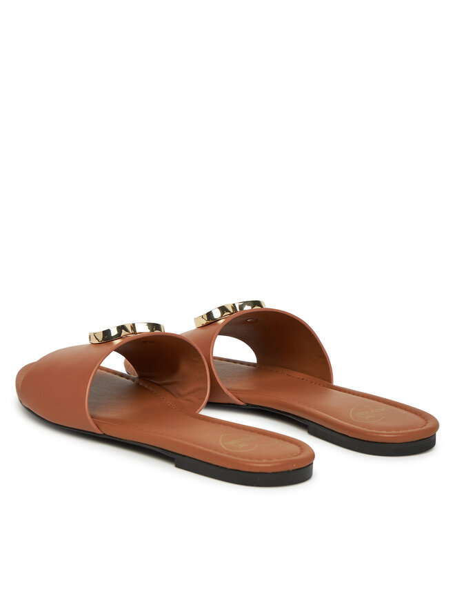 LOVE MOSCHINO Klapki LOVE MOSCHINO JA28161G0MIA0201 Brązowy