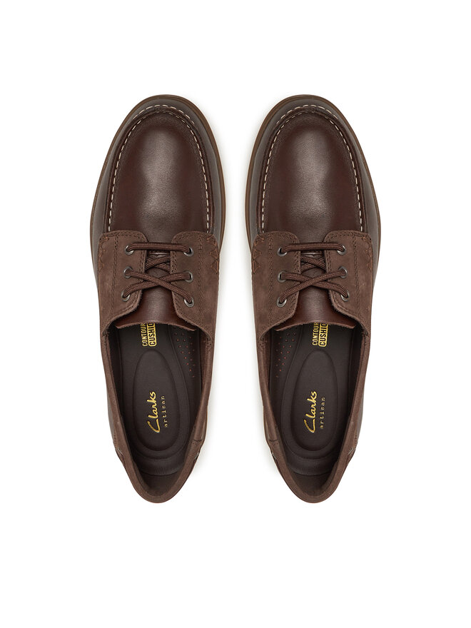 Clarks Mokasíny Clarks Bratton Boat 26181271 Hnědá