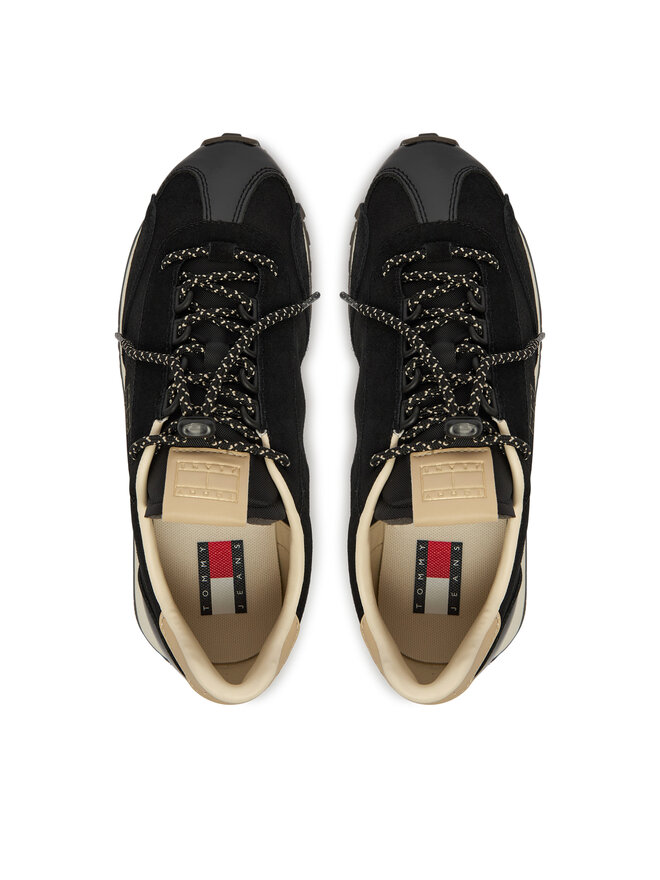 Tommy Jeans Sneakers Tommy Jeans Tjw Retro Archive Runner Suede EN0EN03125 Schwarz