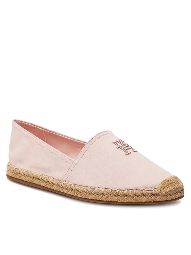 Tommy Hilfiger Еспадрили Tommy Hilfiger Embroidered Flat Espadrille FW0FW07721 Розов