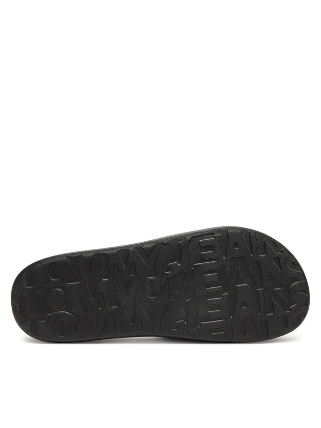 Tommy Jeans Pantoletten Tommy Jeans Tjw Chunky Pool Slide Ess EN0EN02879 Schwarz