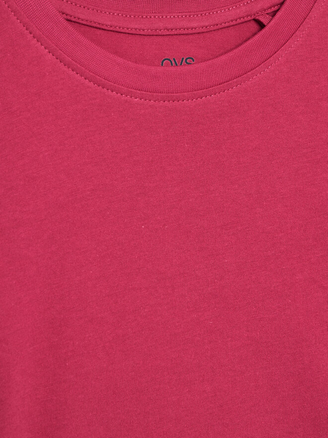 OVS OVS Póló 2074151 Rózsaszín Regular Fit