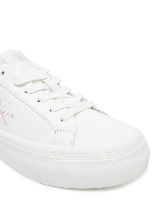 Calvin Klein Jeans Sportcipők Calvin Klein Jeans Vulc Flatf Lth Logo Tag YW0YW01873 Fehér