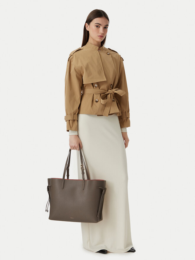 Furla Handtasche Furla Ava L WB02001 BX4329 CN 4916S Dunkelgrau