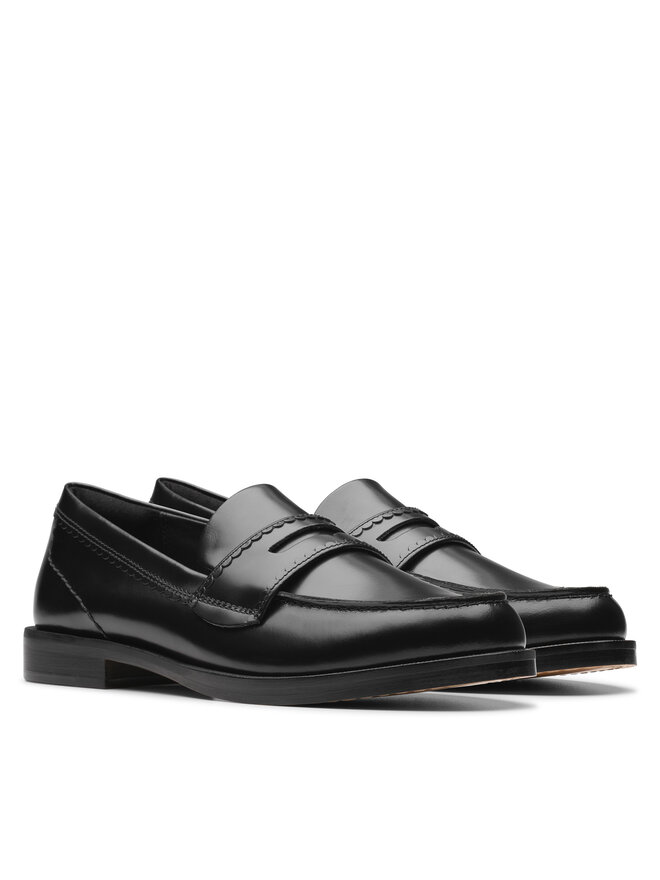Clarks Μοκασίνια Clarks Straven Edge 26181277 Μαύρο