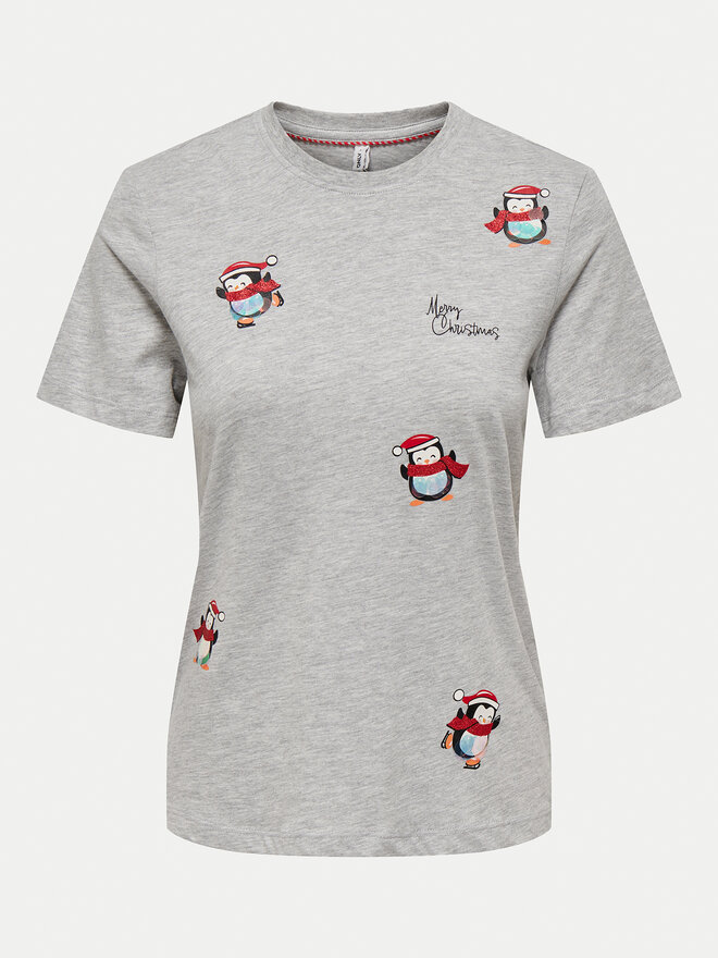 ONLY ONLY Camiseta Kita 15331069 Gris Regular Fit