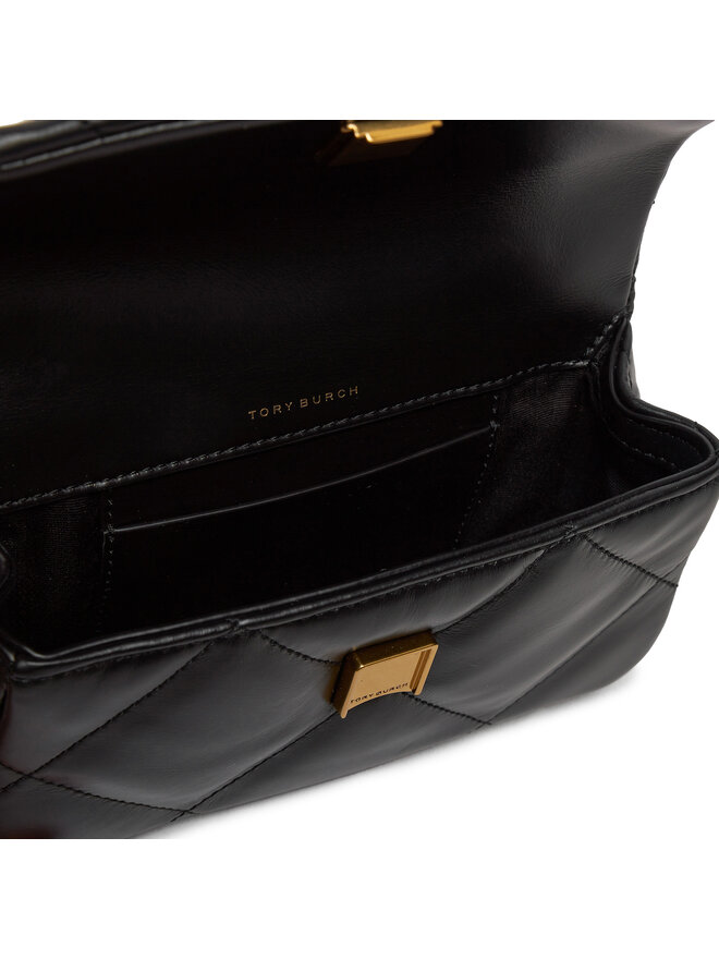 Tory Burch Táska Tory Burch Mini Kira Diamond Quilt Flap Bag 154710 Fekete