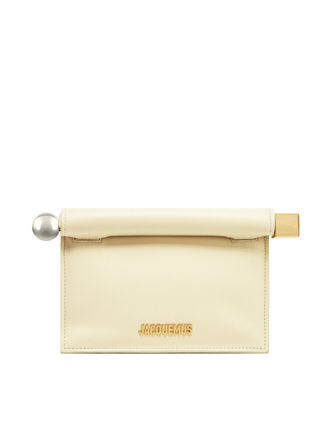 JACQUEMUS Τσάντα JACQUEMUS La Petite Pochette Rond C 241BA392-3171 Εκρού