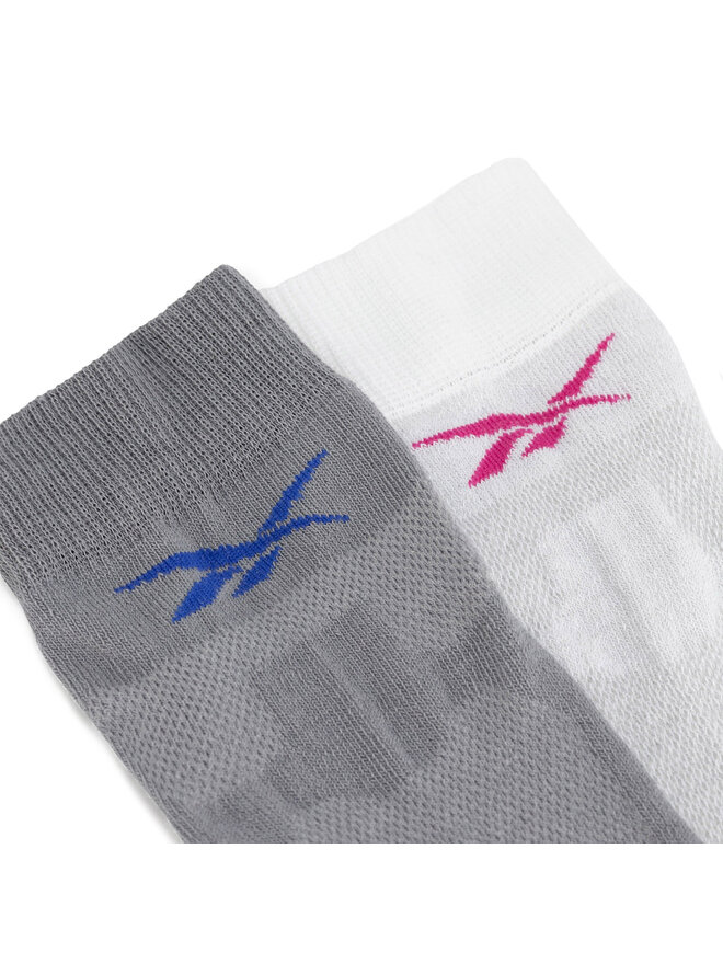 Reebok Set di 2 paia di calzini corti unisex Reebok R0403-SS24 (2-pack) Bianco