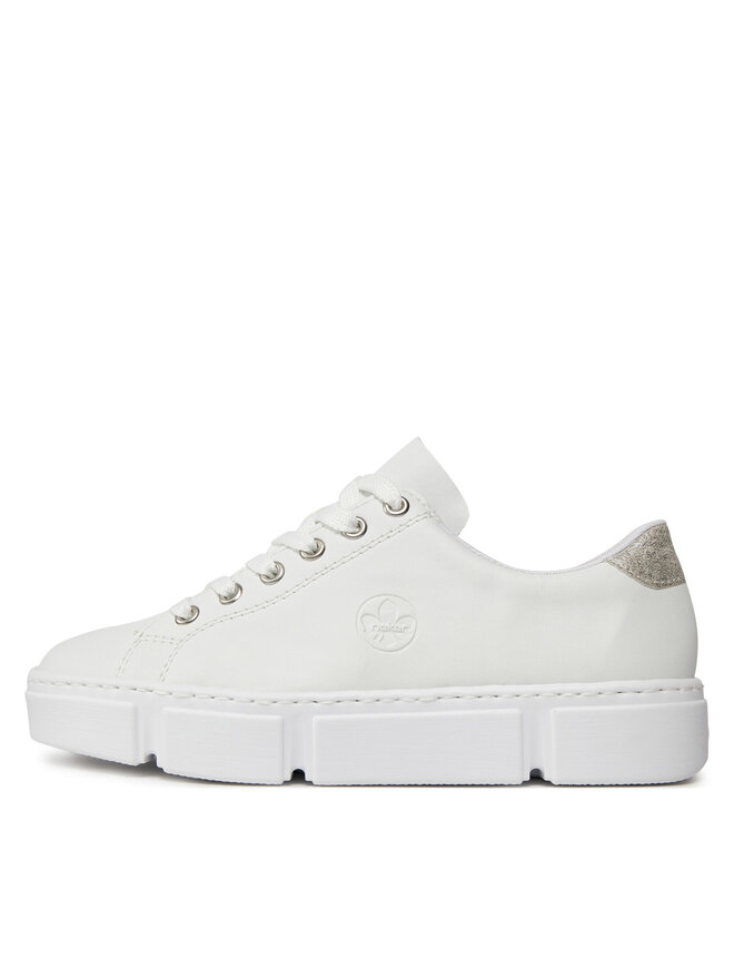Rieker Sneakersy Rieker N59W1-80 Biela