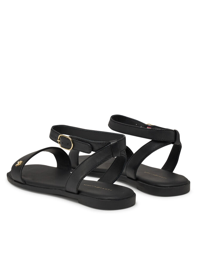 Tommy Hilfiger Sandalias Tommy Hilfiger Ankle Strap Leather Sandal FW0FW08422 Negro