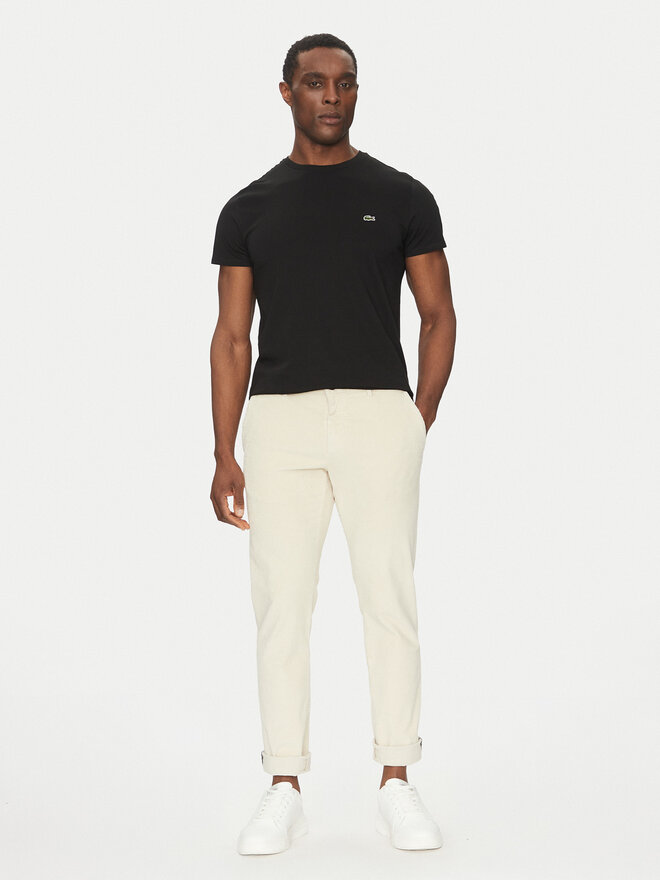 Lacoste Lacoste Marškinėliai TH6709 Juoda Regular Fit