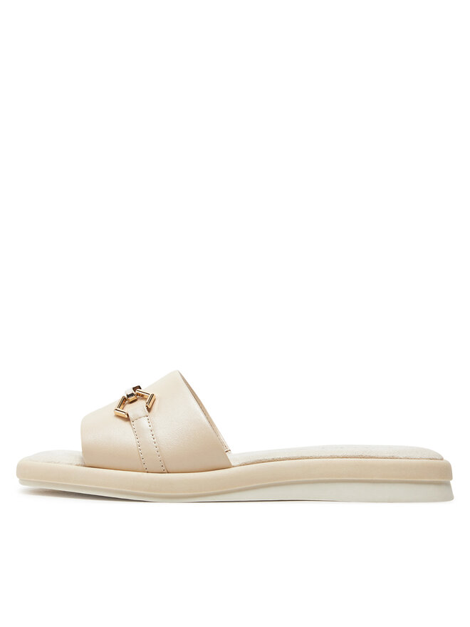 Mules CAPRICE Femme Largeur G Confort - Talon Bloc 1,8 Cm Cuir Et Textile Memotion