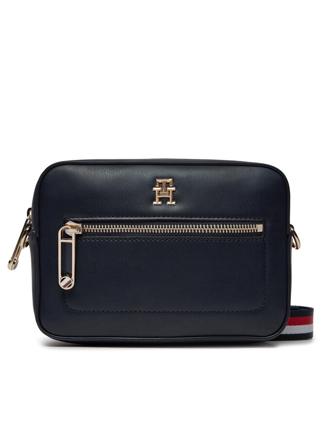 Tommy Hilfiger Handtasche Tommy Hilfiger Iconic Tommy Camera Bag Corp AW0AW15864 Dunkelblau