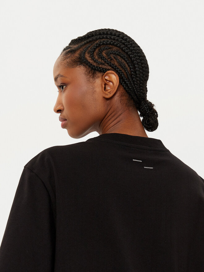 Filling Pieces Filling Pieces Camiseta Unisex Embroidered Knot 7449986 Negro Regular Fit