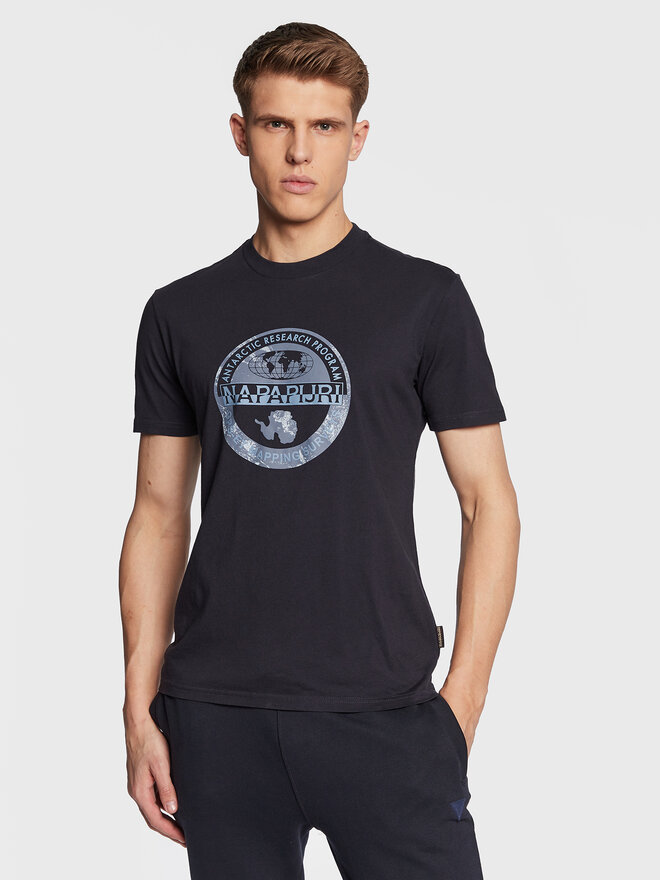 Napapijri Napapijri T-Shirt S-Bollo NP0A4H9K Dunkelblau Regular Fit