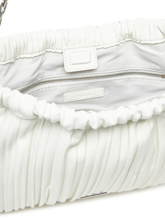 Calvin Klein Táska Calvin Klein Drawstring Plisse Crossbody LV04F3076G Fehér