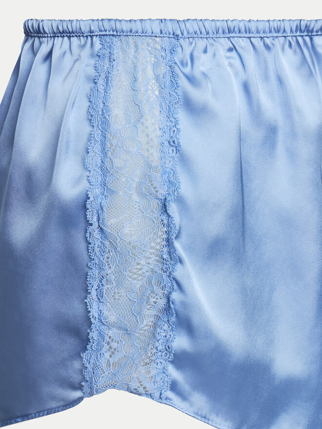 Hunkemöller Hunkemöller Pyjamashorts Satin 204994 Blau Regular Fit