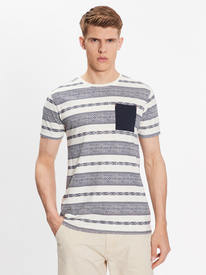 INDICODE INDICODE T-Shirt Raffa 40-925 Dunkelblau Regular Fit