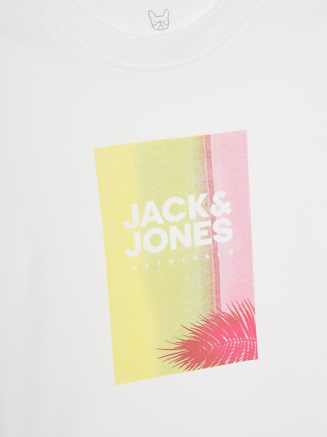 Jack&Jones Junior Jack&Jones Junior Póló Varenna 12278349 Fehér Regular Fit