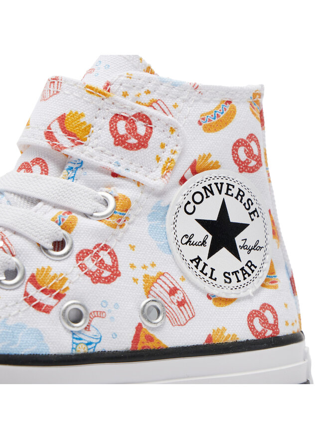 Converse Plátěnky Converse Chuck Taylor All Star Easy On Snacks A07377C Bílá