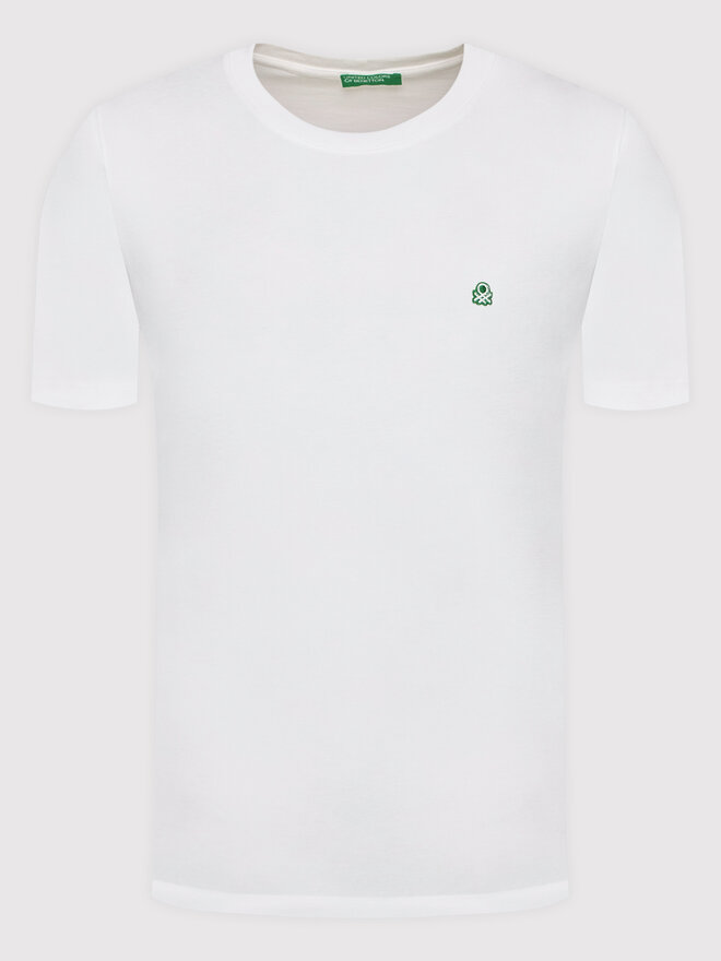 United Colors Of Benetton United Colors Of Benetton Marškinėliai 3MI5J1AF7 Balta Regular FIt