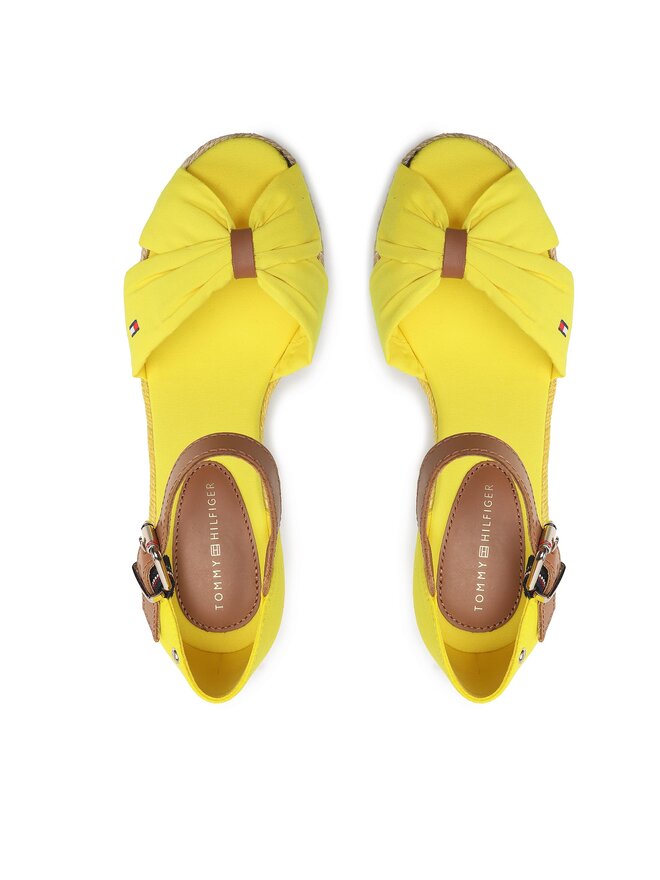 Tommy Hilfiger Espadrillas Tommy Hilfiger Basic Open Toe High Wedge FW0FW04784 Giallo