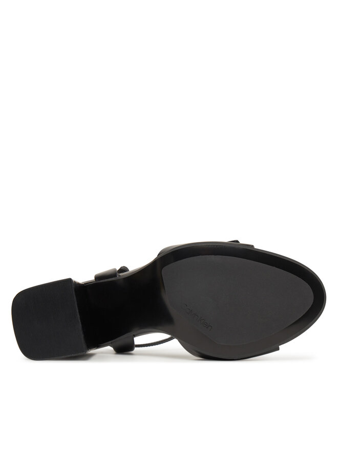Calvin Klein Σανδάλια Calvin Klein Heel Sandal 85 W/Ck Hw - Lth HW0HW02485 Μαύρο