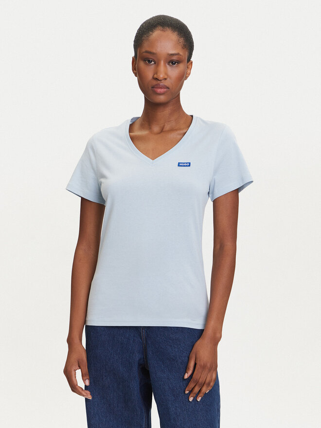 HUGO HUGO Camiseta Classic 50513667 Celeste Slim Fit