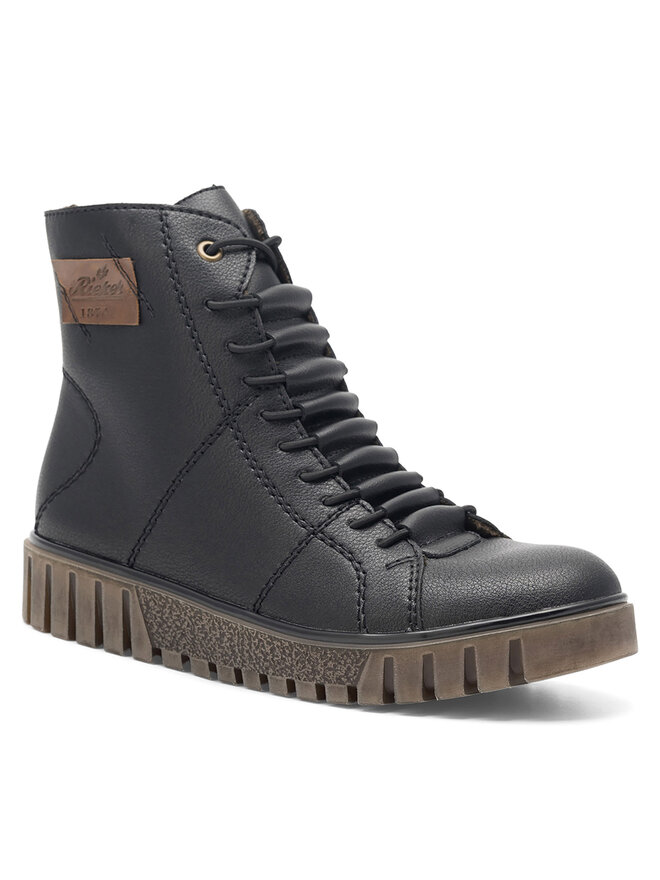 Rieker Schnürschuhe Rieker Y3421-00 Schwarz