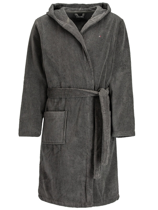 Tommy Hilfiger Tommy Hilfiger Халат Icon Hooded Bathrobe 2S87905573 Сірий