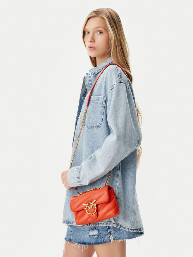 PINKO Torebka PINKO Love Puff Baby Cl PE25 PLTT 100040 A0F2 Pomarańczowy