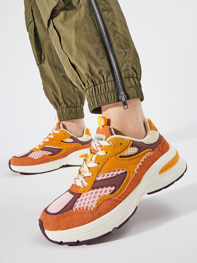Desigual Sneakersy Desigual 24SSKP08 Kolorowy