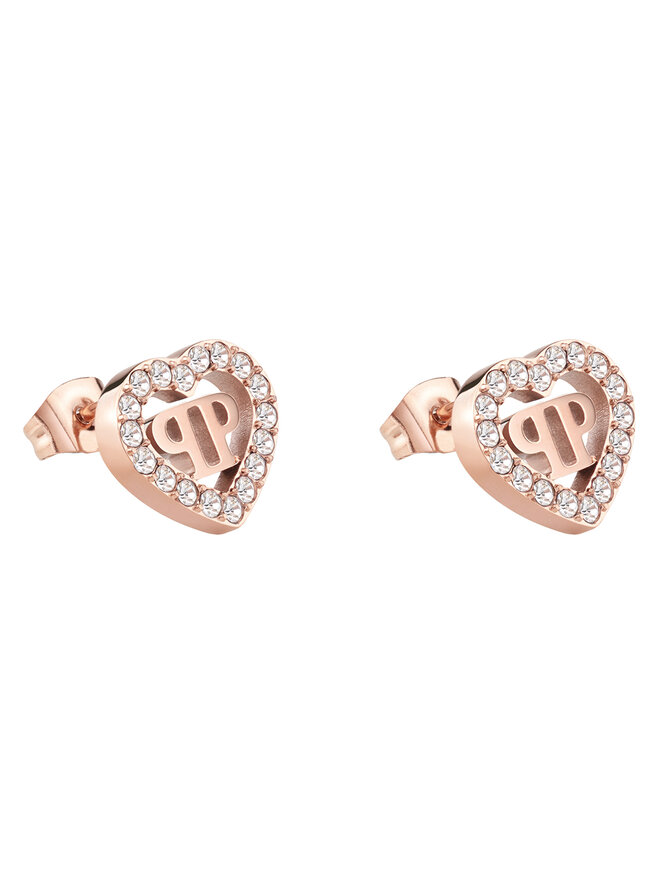 PHILIPP PLEIN Ohrringe PHILIPP PLEIN Plein Rocked Heart PJZEA10EU Rosa